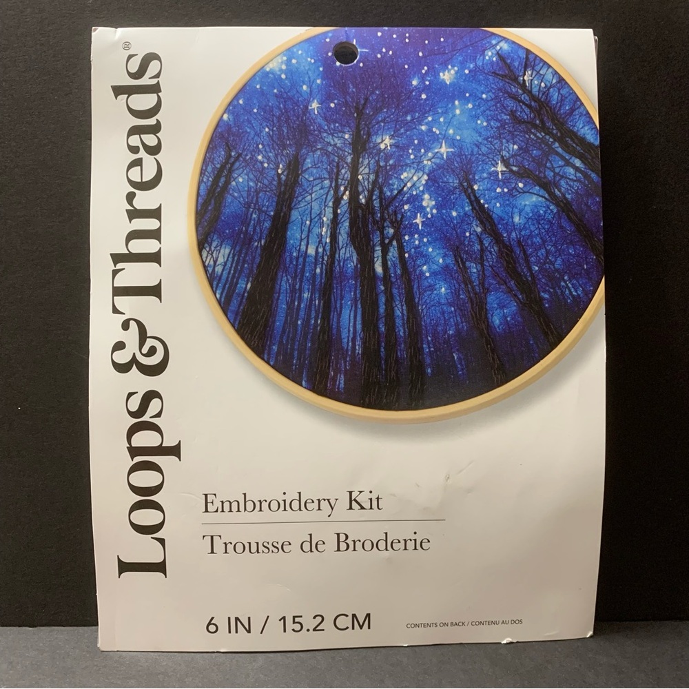 Loops & Threads Embroidery Kit Night Sky